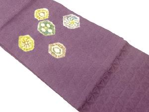 ふくれ織絞り抽象模様名古屋帯